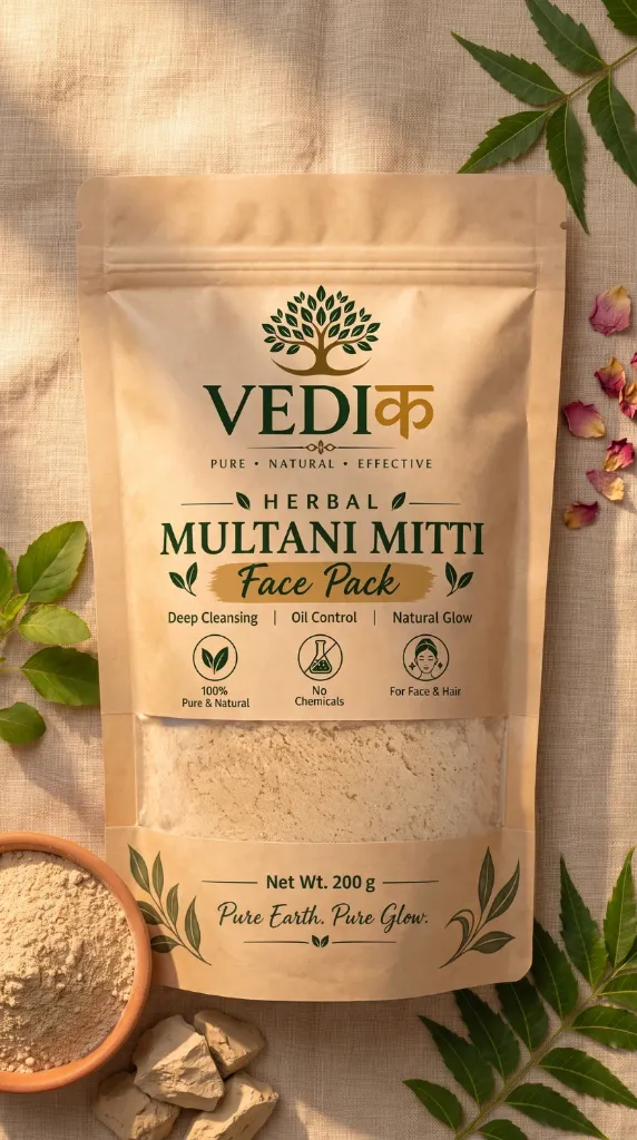VEDIक Herbal Multani Mitti Face Pack